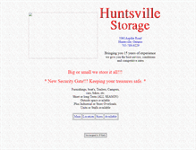 Tablet Screenshot of huntsvillestorage.com